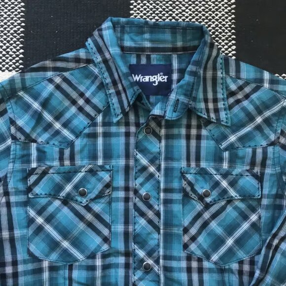 Wranglers Boys button shirt plaid - Picture 2 of 4